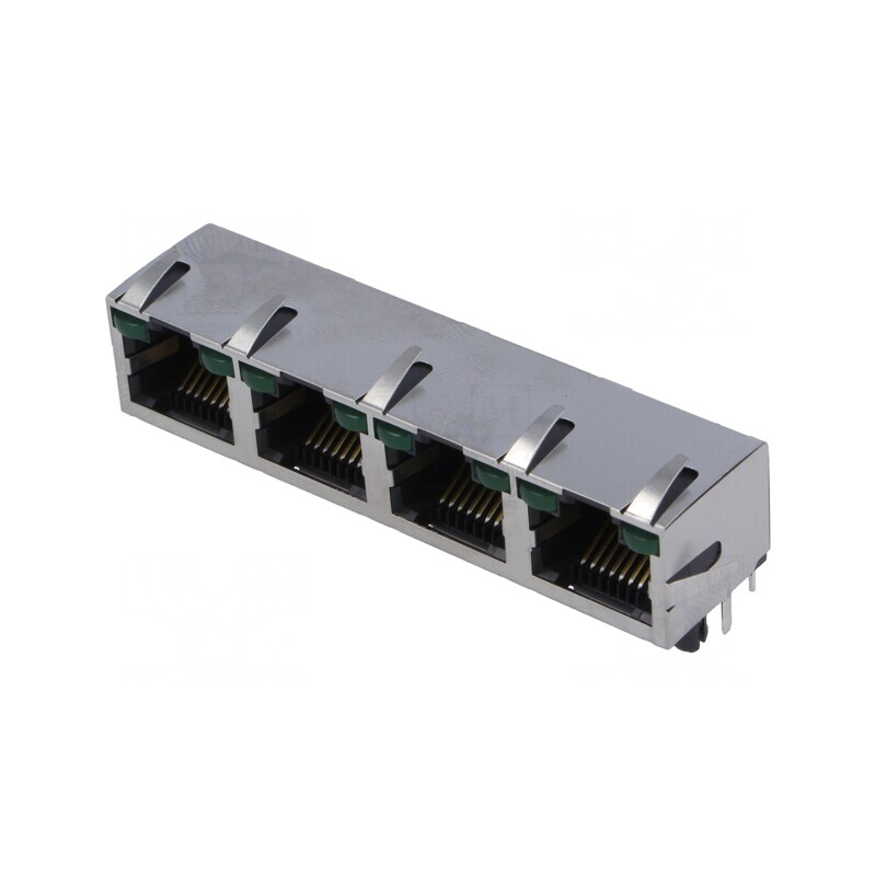 Soclu RJ45 Cat 5 Ecranat cu LED THT | Electronic-mag.ro | Componente Electronice Soclu RJ45 Cat 5 Ecranat cu LED THT | Electronic-mag.ro | Componente Electronice