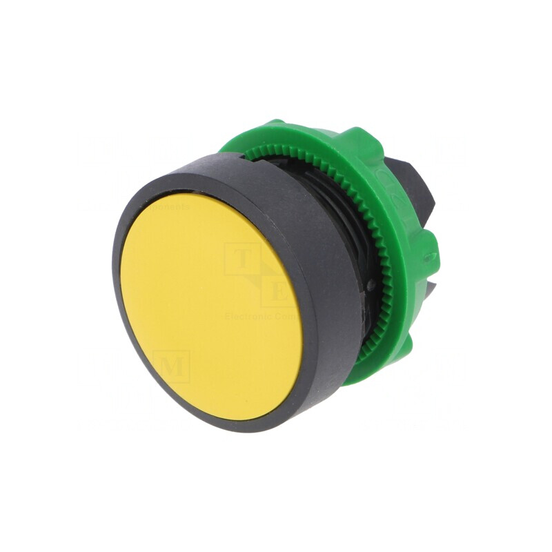 Comutator Galben 22mm cu Acționare prin Apăsare | Electronic-mag.ro | Componente Electronice