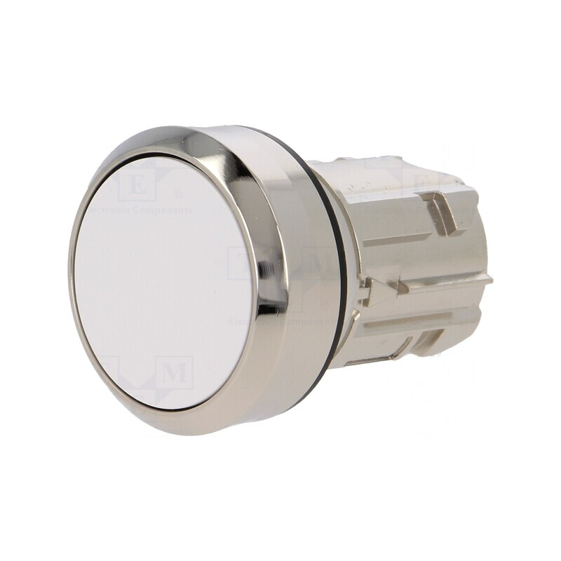 Comutator Apăsare 22mm Alb | Electronic-mag.ro | Componente Electronice