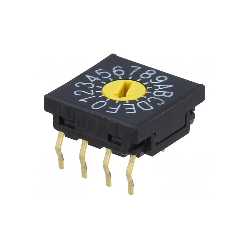 Întrerupător Codificare HEX/BCD 16 Poz THT 1000MΩ | Electronic-mag.ro | Componente Electronice