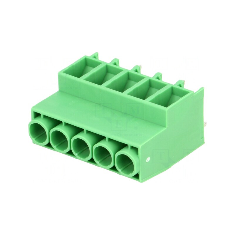 Regletă de conexiuni PCB 90° 6,35mm 5 piste 41A | Electronic-mag.ro | Componente Electronice
