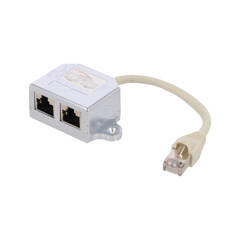 Splitter RJ45 8p8c Dual Soclu-Mufă | Electronic-mag.ro | Componente Electronice