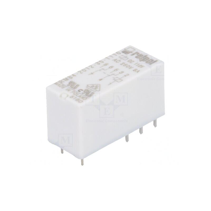 Releu Electromagnetic DPDT 110VDC 8A PCB | Electronic-mag.ro | Componente Electronice