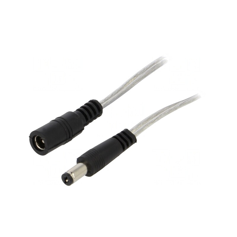 Cablu Prelungitor DC 5,5/2,1 2m 2x0,5mm² | Electronic-mag.ro | Componente Electronice