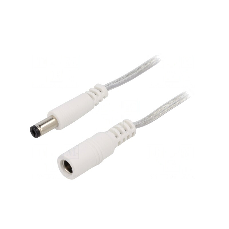 Cablu de Alimentare DC 5,5/2,1mm 2m | Electronic-mag.ro | Componente Electronice