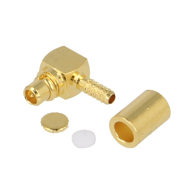 Mufă MMCX Tată 90° 50Ω Crimpat RG178 RG196 | Electronic-mag.ro | Componente Electronice