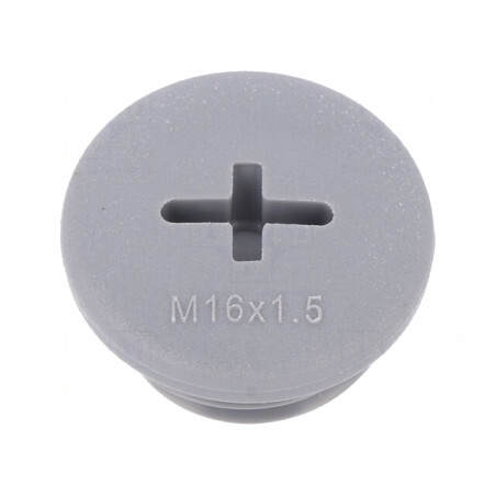 Capac Protecţie Poliamidă Gri M16 1,5 7mm - Set 10 Buc. | Electronic-mag.ro | Componente Electronice