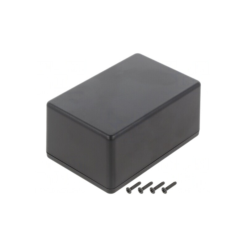 Carcasă universală ABS neagră IP40 70x105x50mm | Electronic-mag.ro | Componente Electronice