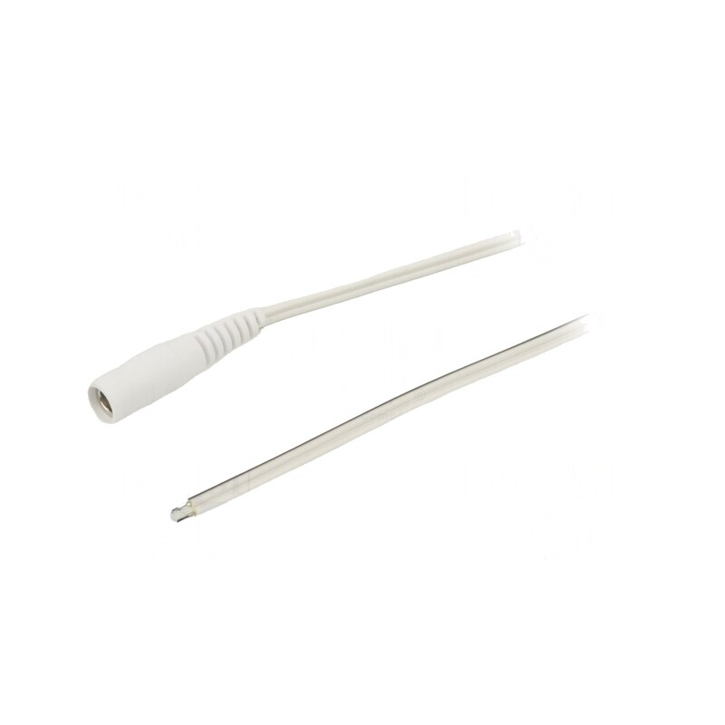 Cablu Alimentare DC 5,5/2,1 Alb 5m 2x0,5mm2 | Electronic-mag.ro | Componente Electronice