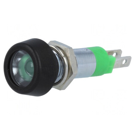Lampă LED Control Verde 24-28V Ø8.2mm | Electronic-mag.ro | Componente Electronice