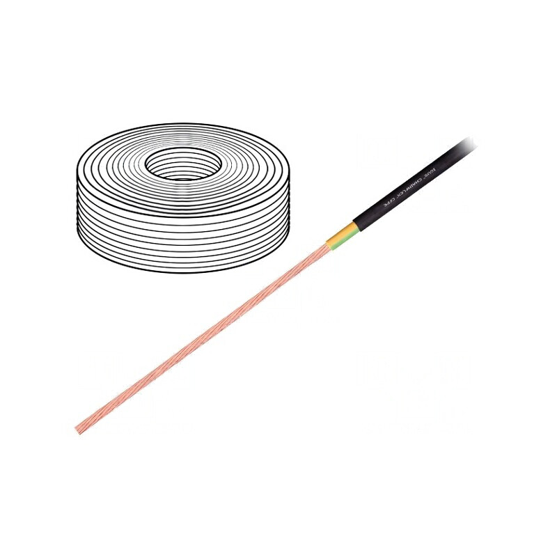 Cablu pentru Motor Chainflex CFPE 1G2,5mm2 Negru Litat Cu | Electronic-mag.ro | Componente Electronice