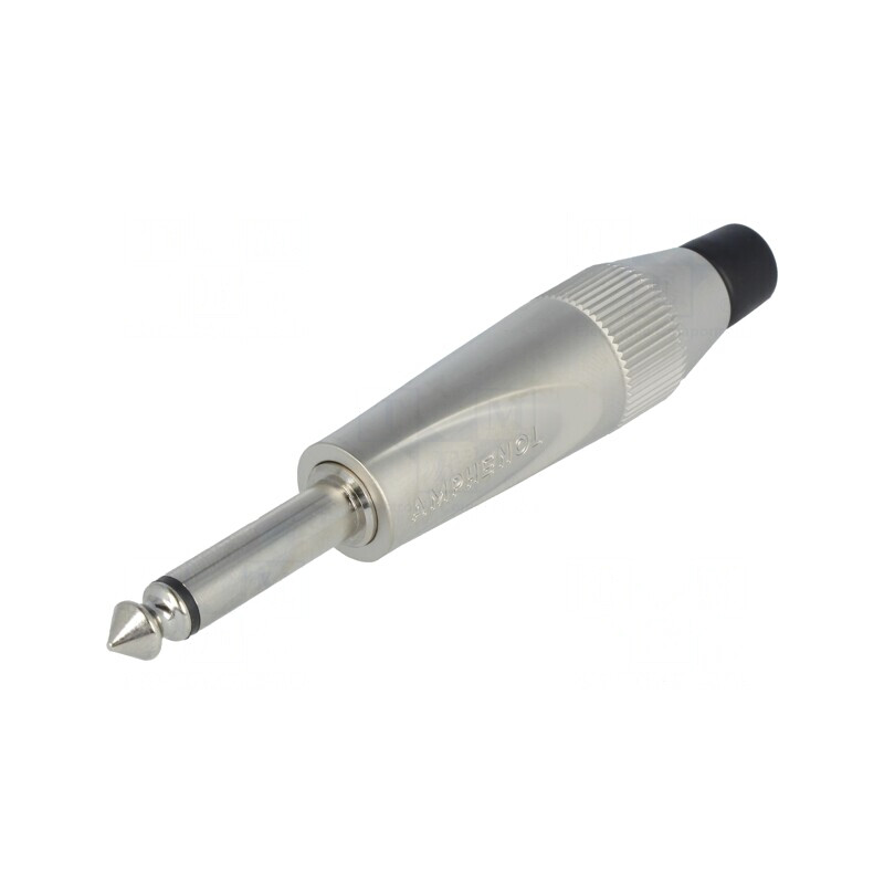 Mufă Jack 6,3mm Mono Gri pentru Lipire | Electronic-mag.ro | Componente Electronice