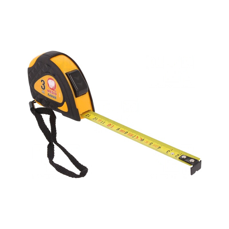 Ruletă de Măsurat 3m 16mm ABS și Cauciuc | Electronic-mag.ro | Componente Electronice