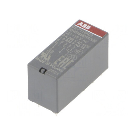 Releu electromagnetic DPDT 110VAC 8A PCB | Electronic-mag.ro | Componente Electronice