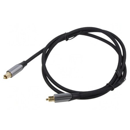 Cablu Toslink Negru Aurit 2m | Electronic-mag.ro | Componente Electronice
