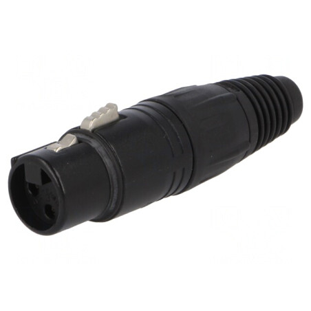 Mufă XLR Mamă 3 PIN pentru Cablu 3,5-8mm | Electronic-mag.ro | Componente Electronice