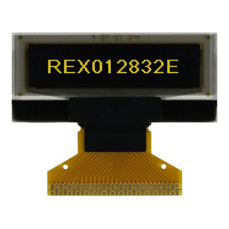Afișaj OLED Grafic 1,04" 128x32 Galben | Electronic-mag.ro | Componente Electronice
