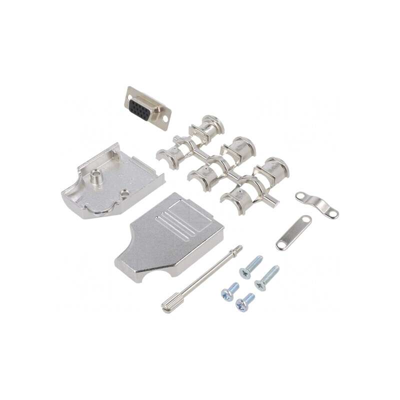 D-Sub HD 15-Pin Mufă Mamă Neagră pentru Cablu | Electronic-mag.ro | Componente Electronice