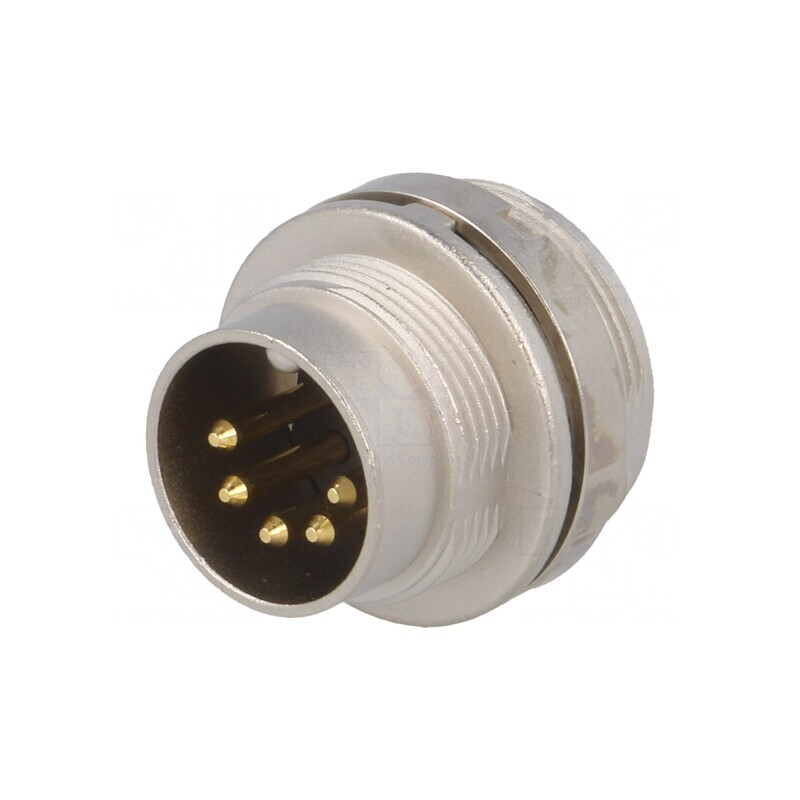 Conector M16 5 PIN 5A 60V IP40 0.75mm2 | Electronic-mag.ro | Componente Electronice