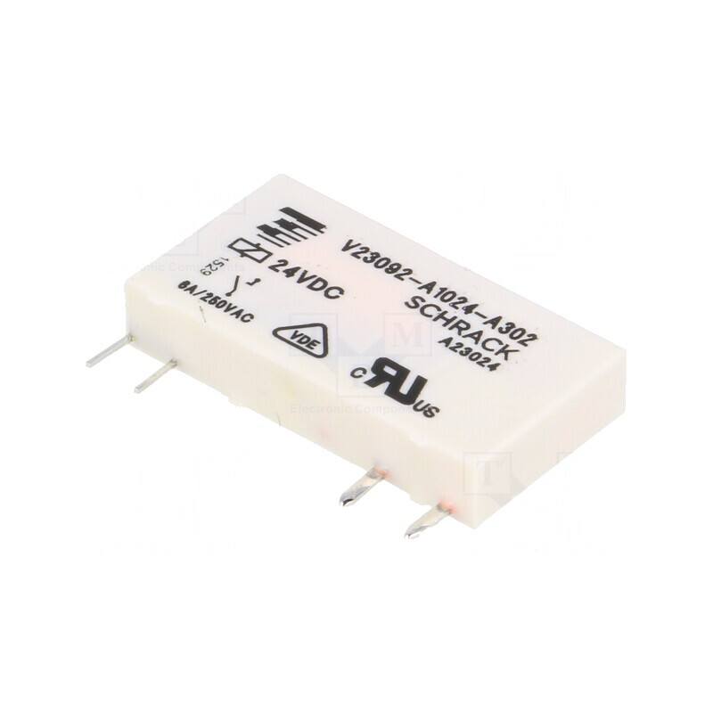 Releu Electromagnetic SPST-NO 24VDC 6A | Electronic-mag.ro | Componente Electronice