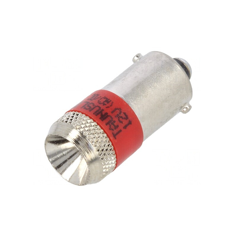 Lampă LED roșie 12V BA9S | Electronic-mag.ro | Componente Electronice