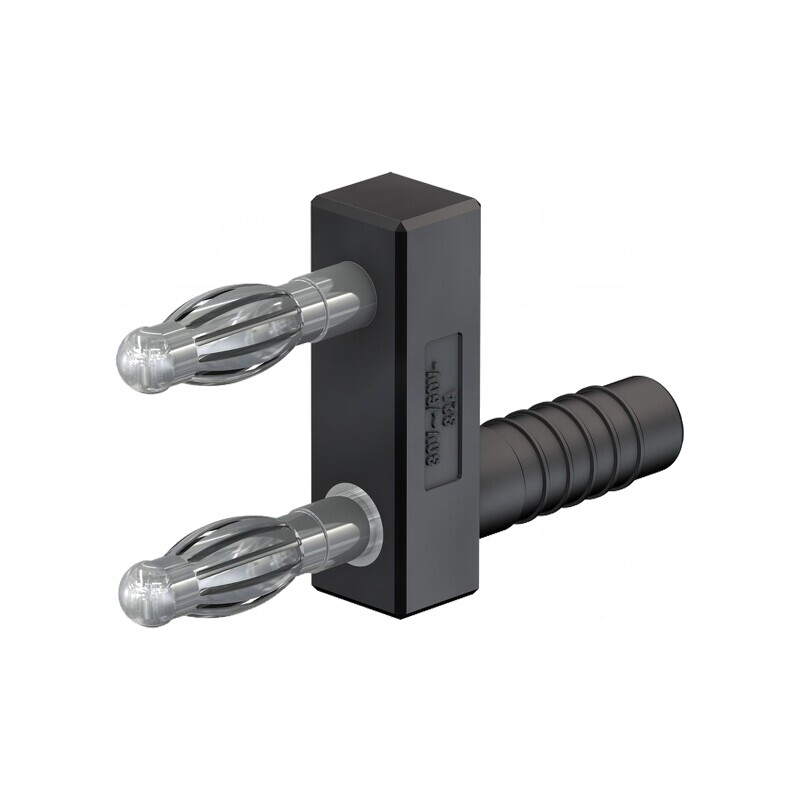 Conector Banană 4mm 32A Negru 43mm 30VAC | Electronic-mag.ro | Componente Electronice