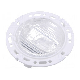 Lentilă LED rotundă plexiglass PMMA transparentă albă | Electronic-mag.ro | Componente Electronice