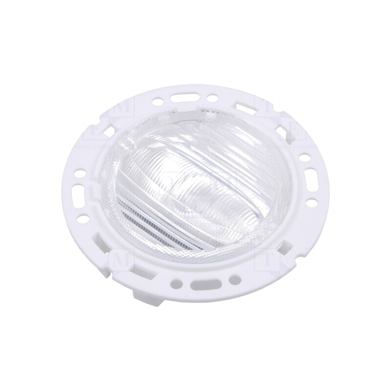 Lentilă LED rotundă plexiglass PMMA transparentă albă | Electronic-mag.ro | Componente Electronice