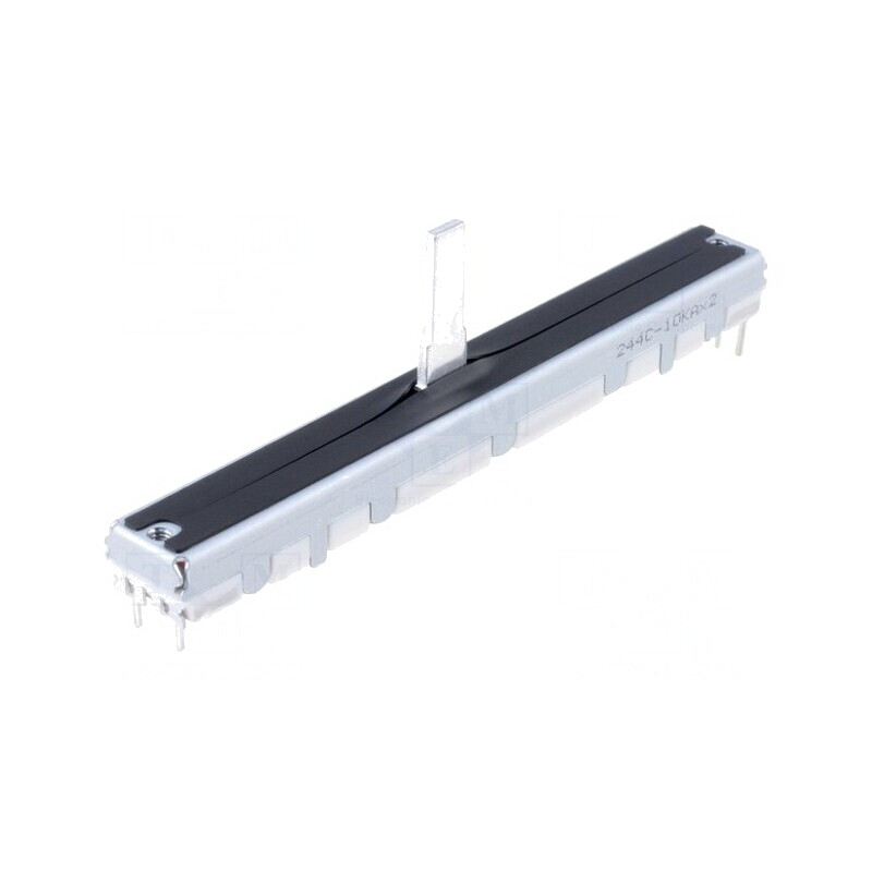 Potentiometru Glisant 10kΩ 200mW THT Linear Metalic | Electronic-mag.ro | Componente Electronice