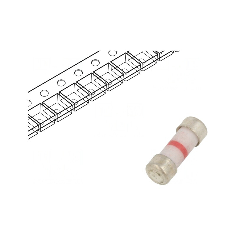 Siguranță ceramică 50mA 250V ardere rapidă | Electronic-mag.ro | Componente Electronice