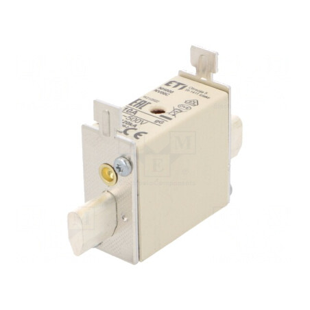Siguranță gG 10A 500VAC Ceramică Industrială NH000 | Electronic-mag.ro | Componente Electronice