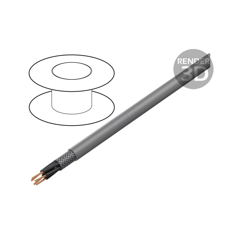 Cablu Ecranat 5x0,75mm2 Cupru Cositorit | Electronic-mag.ro | Componente Electronice