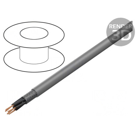 Cablu Ecranat 5x0,75mm2 Cupru Cositorit | Electronic-mag.ro | Componente Electronice