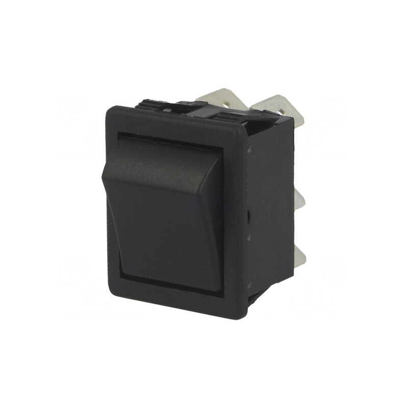 Comutator Rocker DPDT ON-ON 16A/250V Negru | Electronic-mag.ro | Componente Electronice