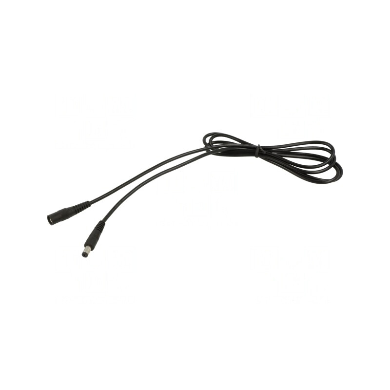 Cablu Alimentare DC 5,5/2,5mm Negru | Electronic-mag.ro | Componente Electronice
