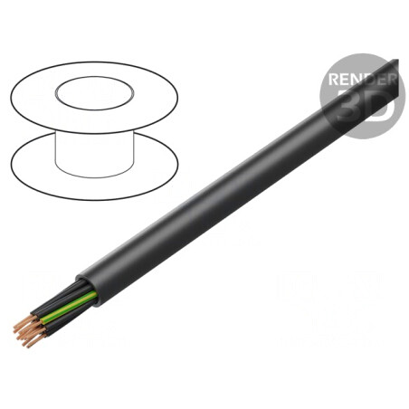 Cablu BiT 1000 H 12G1mm2 neecranat 600V 1kV Cu negru | Electronic-mag.ro | Componente Electronice