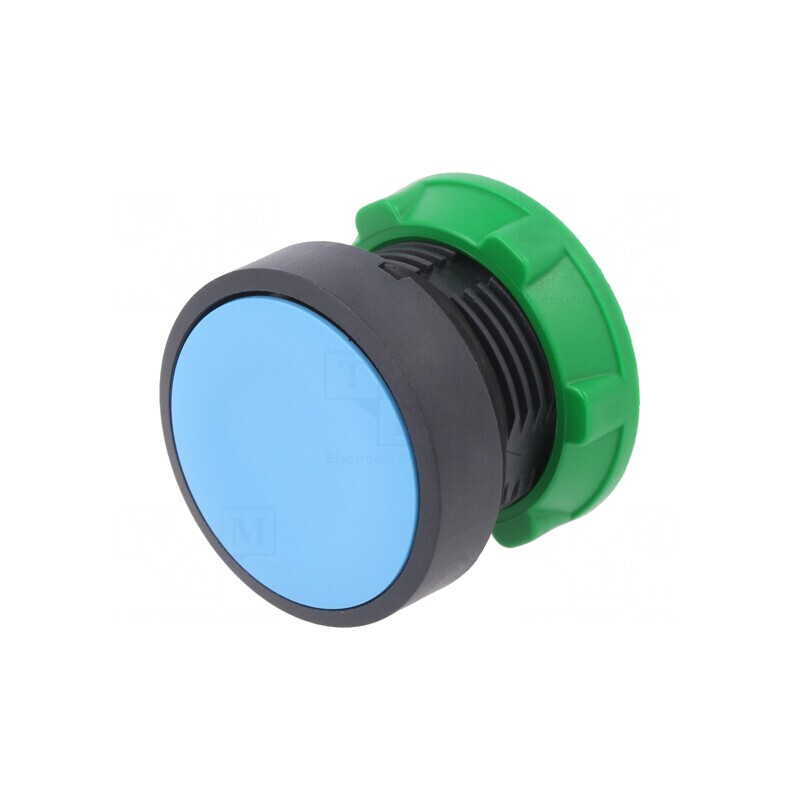 Comutator Apăsare 22mm Albastru | Electronic-mag.ro | Componente Electronice