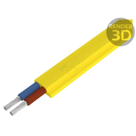 Cablu Electric 2x2,5mm2 Gumă Galbenă 300V | Electronic-mag.ro | Componente Electronice