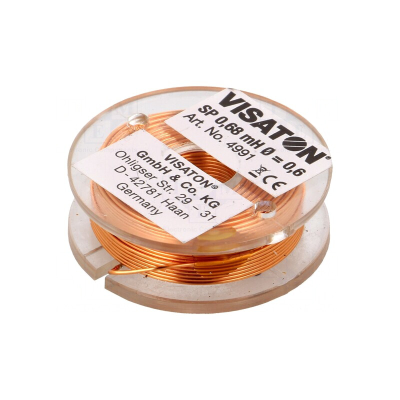 Inductor Bobină cu Aer 0,68mH 1Ω 37mm | Electronic-mag.ro | Componente Electronice