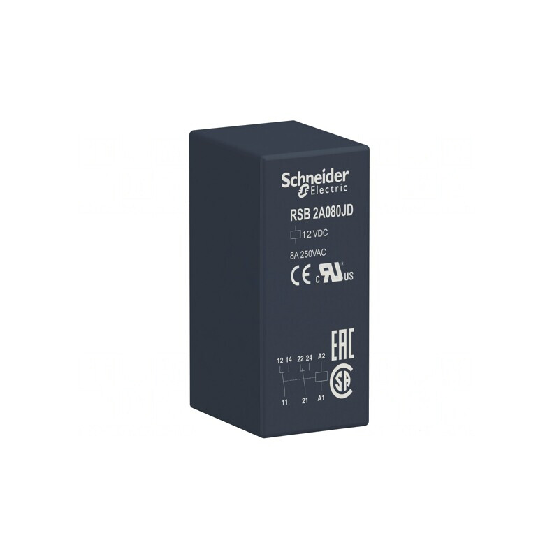Releu Electromagnetic DPDT 12VDC 8A 250VAC cu Soclu | Electronic-mag.ro | Componente Electronice