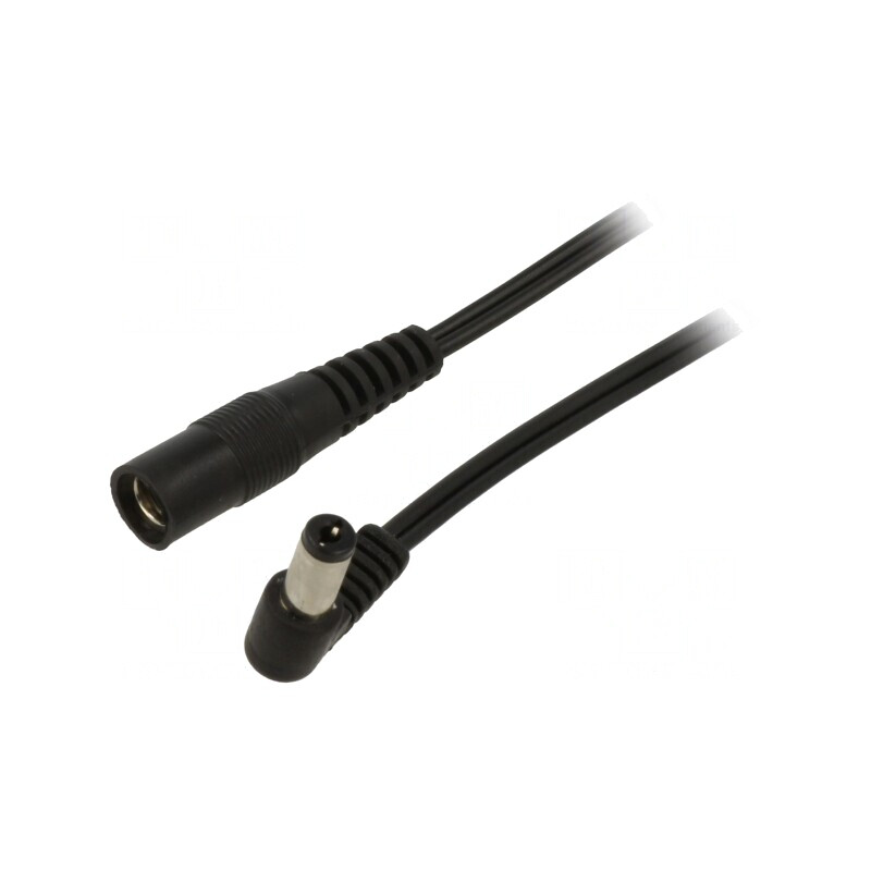 Cablu DC 5,5/2,1 mm în unghi 2x0,5mm2 | Electronic-mag.ro | Componente Electronice
