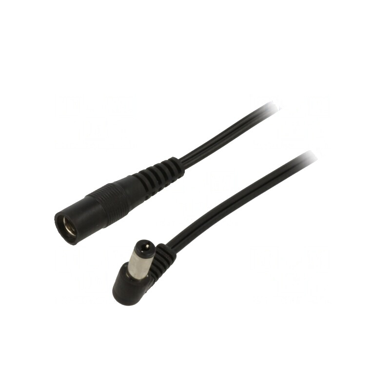 Cablu DC 5,5/2,5 mm în unghi 2x0,5mm2 | Electronic-mag.ro | Componente Electronice