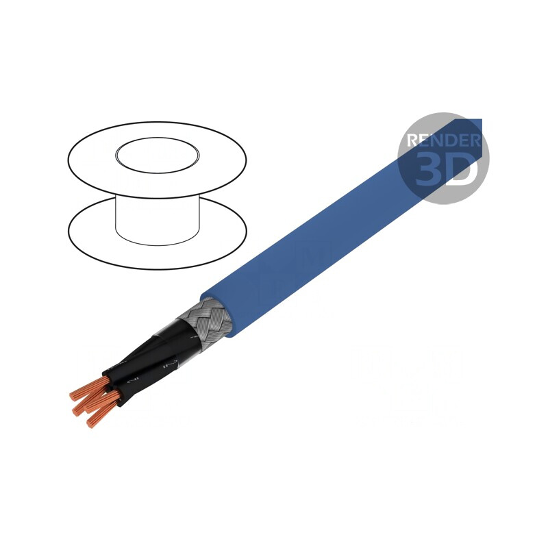 Cablu ÖLFLEX EB CY 7x1mm2 PVC Albastru 300/500V | Electronic-mag.ro | Componente Electronice