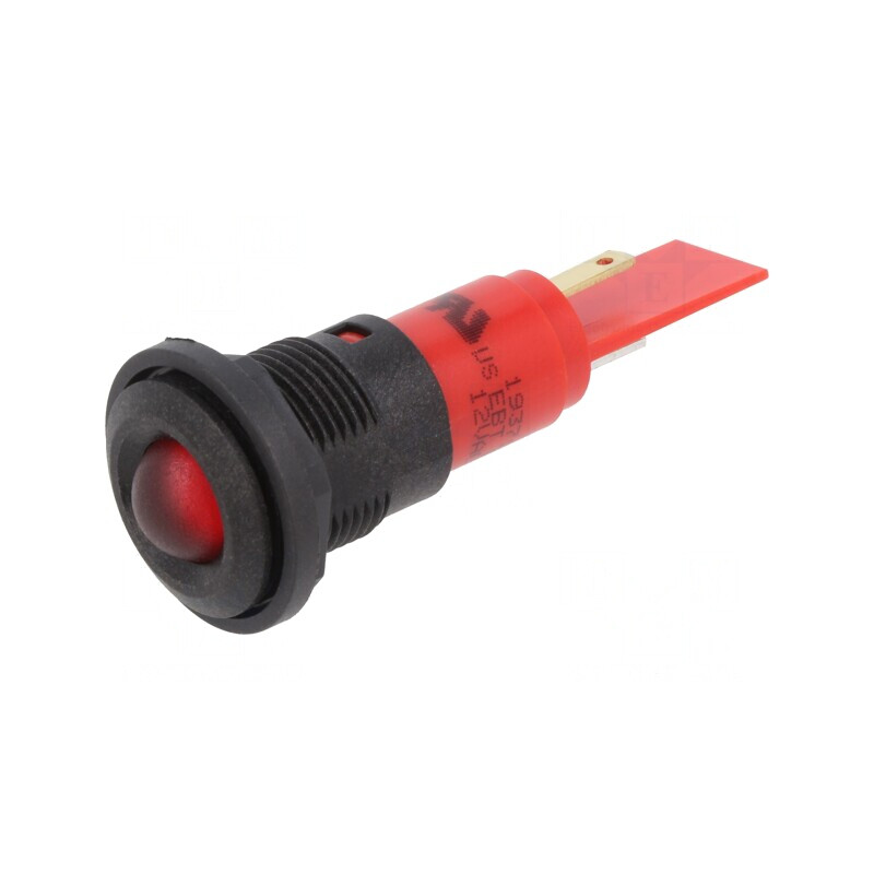 Lampă LED Roșie 12V 16mm | Electronic-mag.ro | Componente Electronice