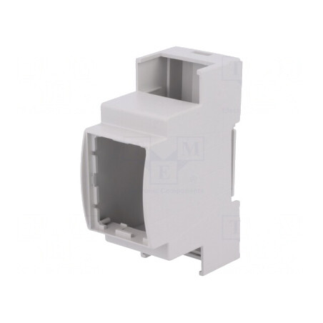 Carcasă pentru șină DIN, gri, 90.5mm x 36.3mm x 62mm | Electronic-mag.ro | Componente Electronice