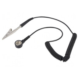 Cablu de conexiune ESD spiralat 1,5m 1MΩ | Electronic-mag.ro | Componente Electronice