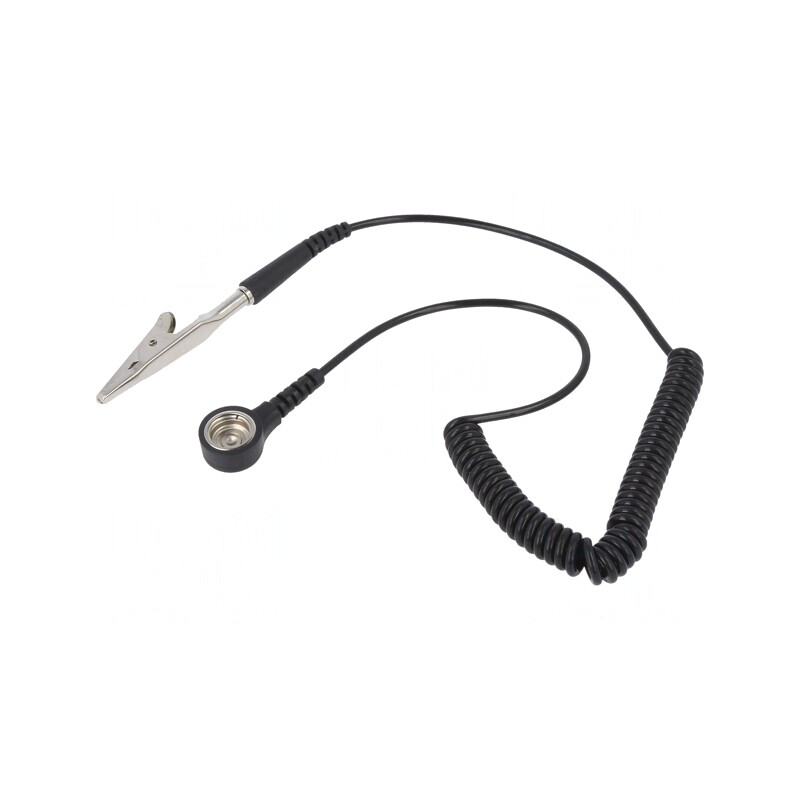 Cablu de conexiune ESD spiralat 1,5m 1MΩ | Electronic-mag.ro | Componente Electronice