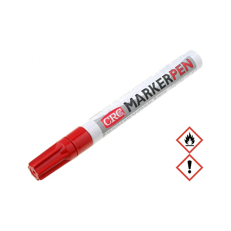 Marker roșu cu vopsea, vârf rotund 3mm | Electronic-mag.ro | Componente Electronice