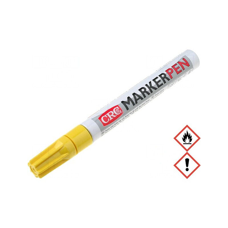 Marker Galben cu Vârf Rotund | Electronic-mag.ro | Componente Electronice