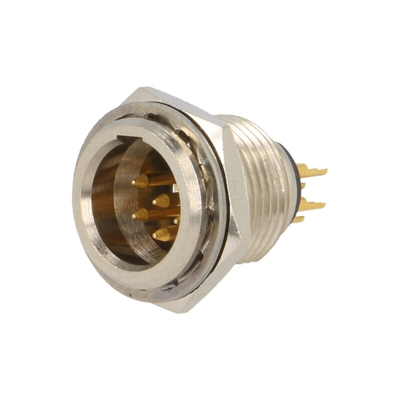 Soclu XLR mini tată 6 pini lipire | Electronic-mag.ro | Componente Electronice